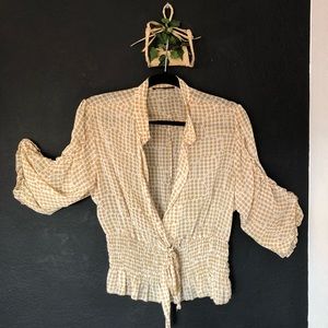 Vintage patterned blouse - Medium